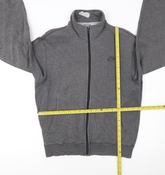 Nike Women's Grey Track Jacket Small Full Zip Sportswear