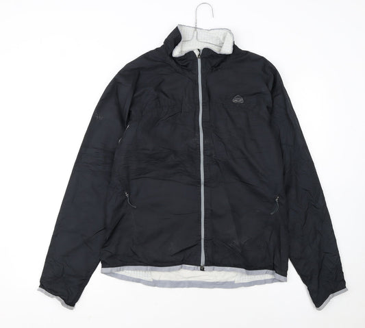 Nike ACG Womens Black Windbreaker Jacket Size 14 Lightweight Full Zip