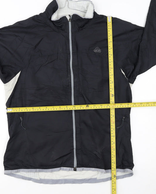 Nike ACG Womens Black Windbreaker Jacket Size 14 Lightweight Full Zip