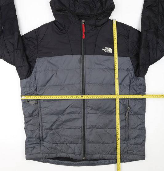 The North Face Men's Grey XL Hooded Puffer Jacket