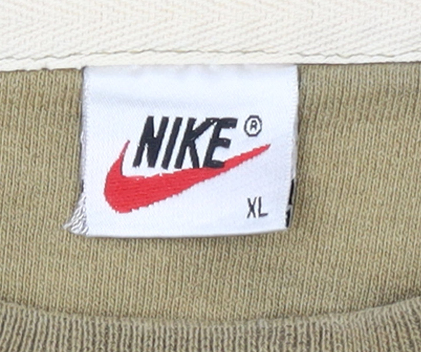 Nike Mens Brown XL Pullover Sweatshirt with Red Logo
