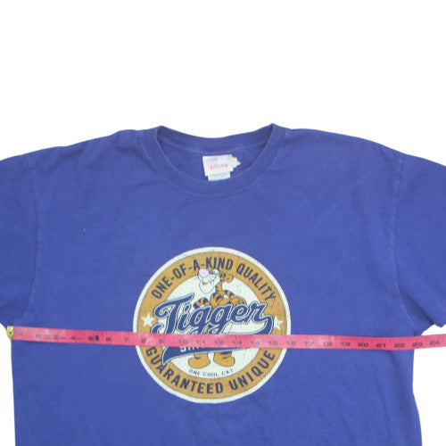 Disney Store Men's Blue Tigger Graphic T-Shirt XL Classic Fit