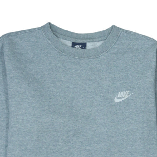 Nike Men's Grey Crew Neck Pullover Sweatshirt Size S
