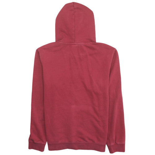 Champion Men's Red Pullover Hoodie Medium Graphic Logo Fleece