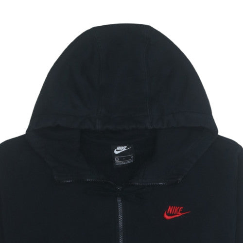 Nike Men's Black Full Zip Hoodie S Fleece Sweatshirt