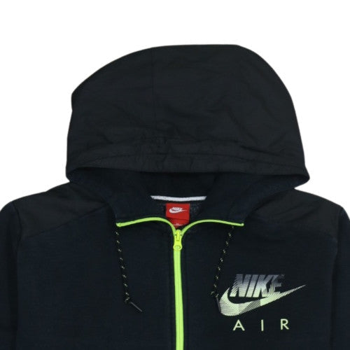 Nike Men's Black XL Full Zip Hoodie Air Logo Sportswear