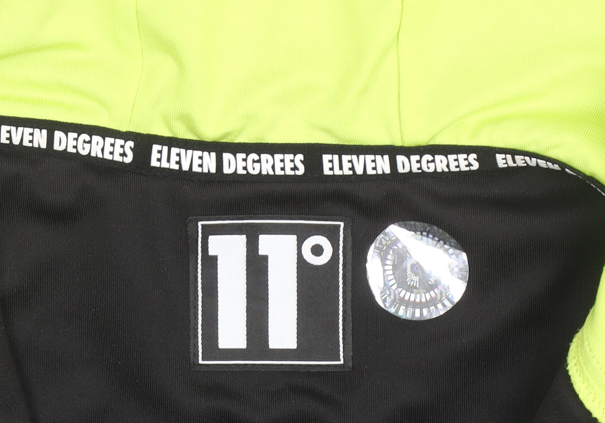 11 Degrees Men's Black Full Zip Hoodie Size M Slim Fit Sportswear