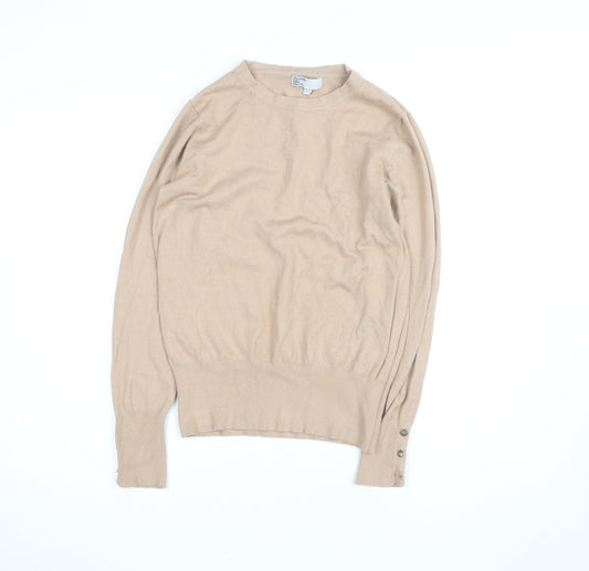 Friends Like These Women’s Beige Crew Neck Pullover Jumper Size 12