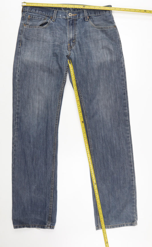 Levi Strauss Men's Blue Slim Straight Jeans 34x34 Denim Classic