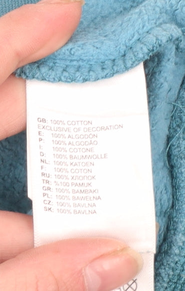 The North Face Men’s Blue Cotton Crew Neck Pullover Sweatshirt S
