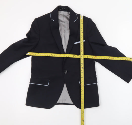 1880 Club Boys Black 7-8 Years Formal Two Piece Trouser Suit