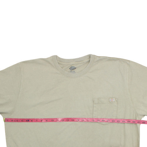 Dickies Men's Beige 3XL Short Sleeve Crew Neck Cotton T-Shirt