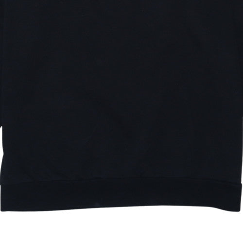 adidas Mens Black L Crew Neck Pullover Sweatshirt