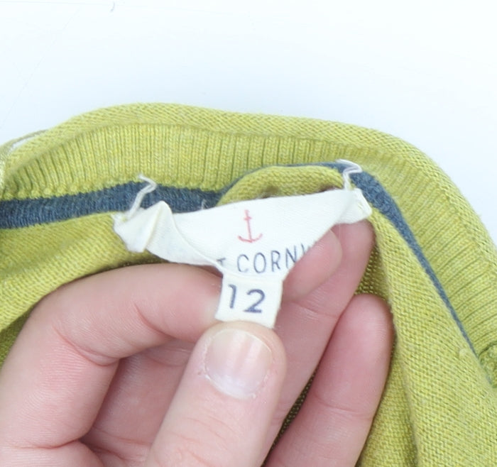 Seasalt Cornwall Women Green Size 12 Cotton Cardigan