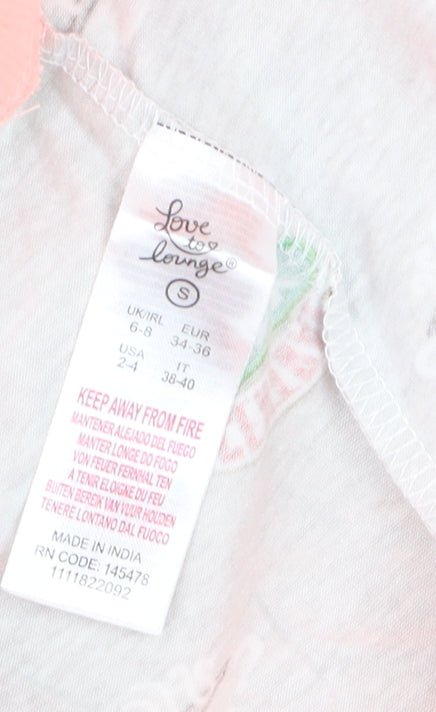 Love To Lounge Friends Central Perk Pink Pyjama Set Women’s Size S 6-8