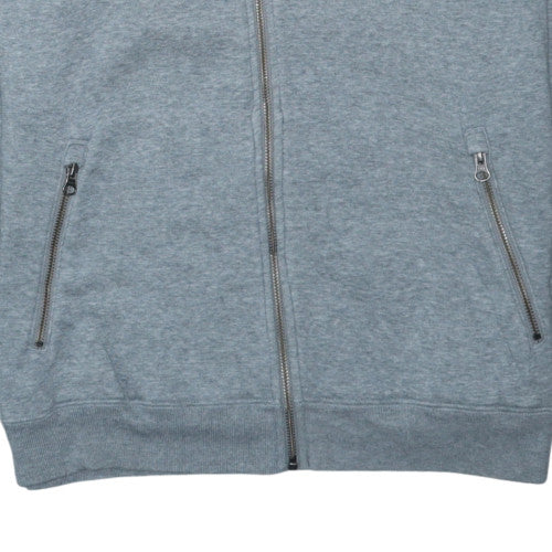 Nike Men's Grey & Red Windrunner Full Zip Hooded Track Jacket M