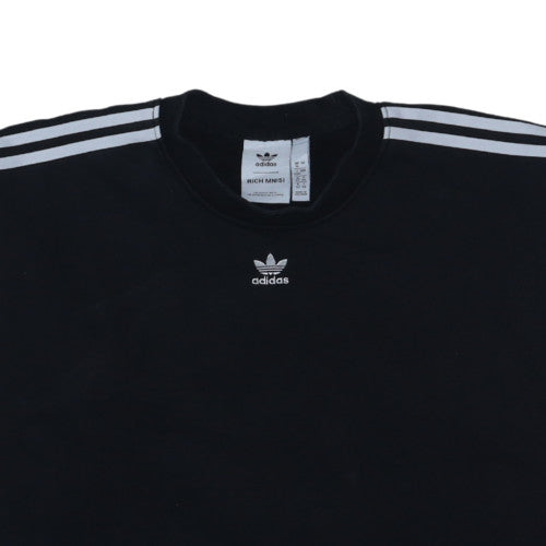 Adidas Rich Mnisi Women's Black Multicolour Crew Neck Sweatshirt UK 16