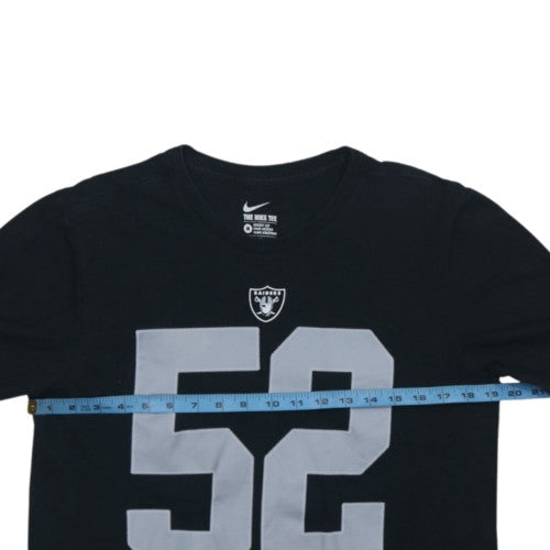 Nike Men’s Black Raiders 52 Athletic Fit Graphic T-Shirt M