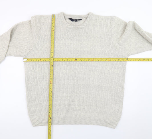 Kensington Eastside Mens Ivory XL Pullover Knit Jumper