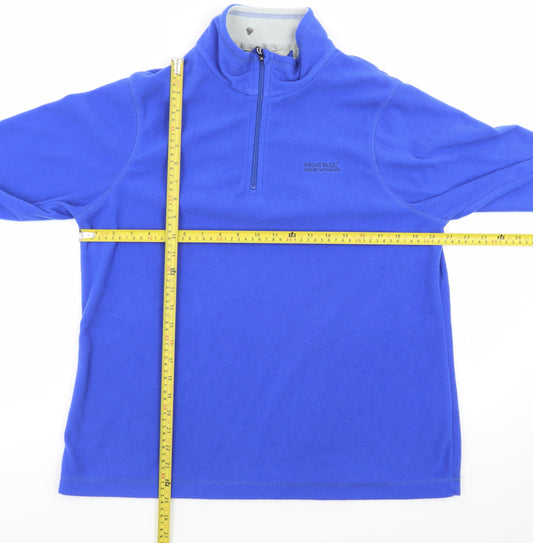 Regatta Women's Blue Fleece 1/4 Zip Sweatshirt UK 16