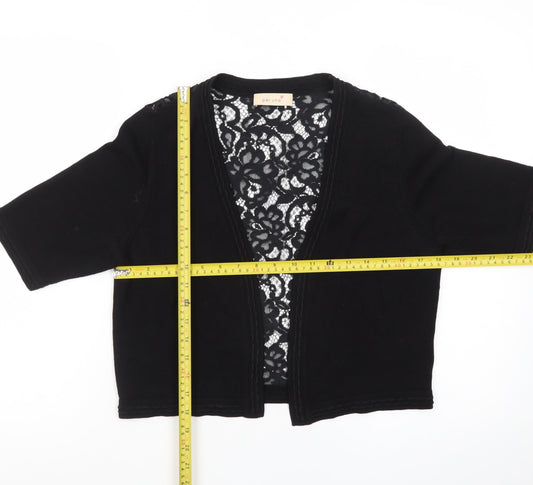 Marks and Spencer Women’s Black Lace Open Cardigan Size 12