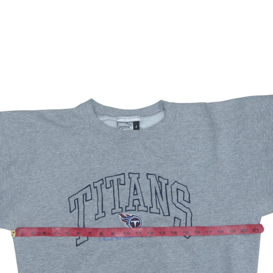 Puma Women Grey Tennessee Titans Sweatshirt L Crew Neck