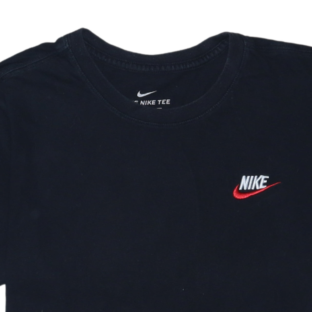 Nike Men's Black Small Classic Logo Crew Neck Cotton T-Shirt