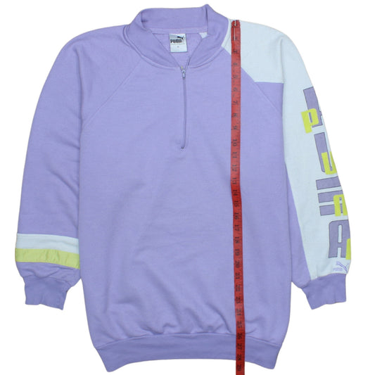 Puma Women's Lilac 1/2 Zip Pullover Sweatshirt Size S