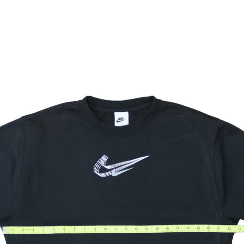 Nike Men's Black Small Crew Neck Graphic Pullover Sweatshirt