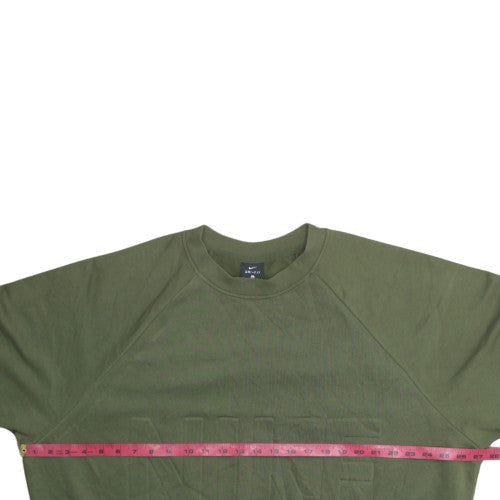 Nike Women's Green Crew Neck Dri-FIT Sweatshirt XL Cotton Blend