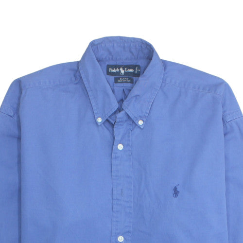 Ralph Lauren Men's Blue Cotton Blake Button-Down Shirt M