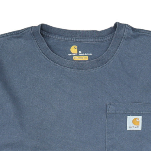 Carhartt Men's Blue Relaxed Fit Long Sleeve Pullover Sweatshirt M