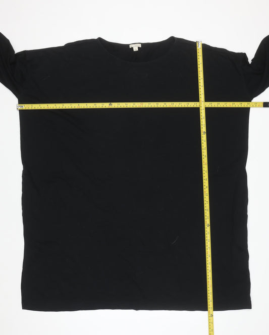 Gap Men's Black Cotton Modal Short Sleeve Crew Neck T-Shirt Size L
