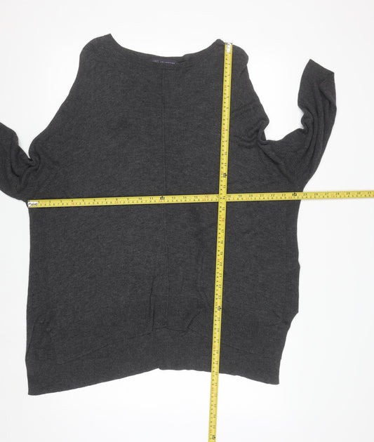 Marks and Spencer Women’s Grey Size 14 Crew Neck Viscose Jumper
