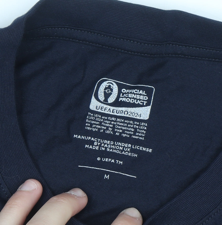 Marks and Spencer Men's Blue UEFA EURO 2024 Graphic T-Shirt M