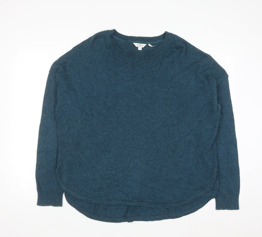 FatFace Women's Blue Cotton Knit Crew Neck Jumper Size 18