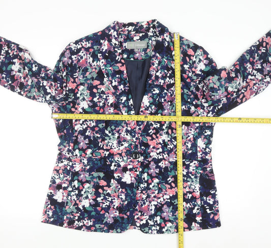 Marks and Spencer Women's Multicoloured Floral Blazer Size 16