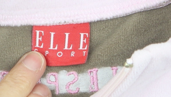 Additional view of ELLE Sport Women's Pink Fleece Sleeveless Zip Waistcoat, size 12