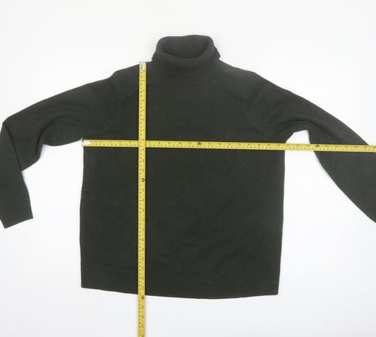 Marks and Spencer Women Green Roll Neck Knit Jumper Size M