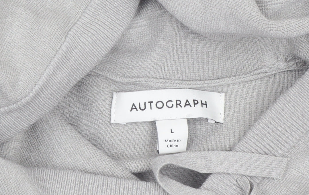 Marks and Spencer Autograph Men’s Grey Hooded Pullover Jumper L