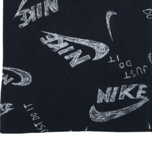 Nike Men's Black XS Graphic Print Crew Neck Cotton T-Shirt