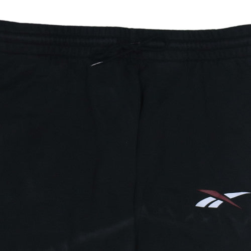 Reebok Men's Black XL Jogger Sweatpants with Logo Detail
