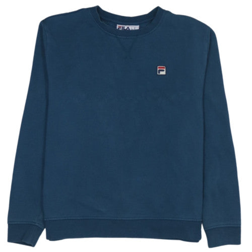 Additional front view of Fila women’s blue xl pullover sweatshirt crew neck cotton blend
