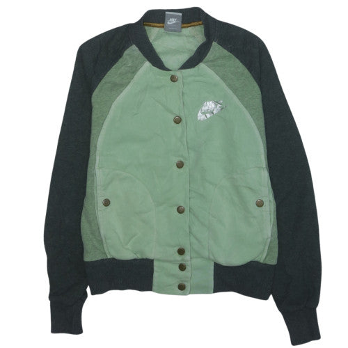Nike Women's Green Bomber Jacket Size S Casual Sports Style