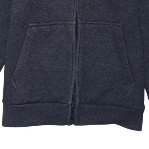 Additional view of Calvin Klein Jeans Teens Grey Full Zip Logo Hoodie 14 Plus