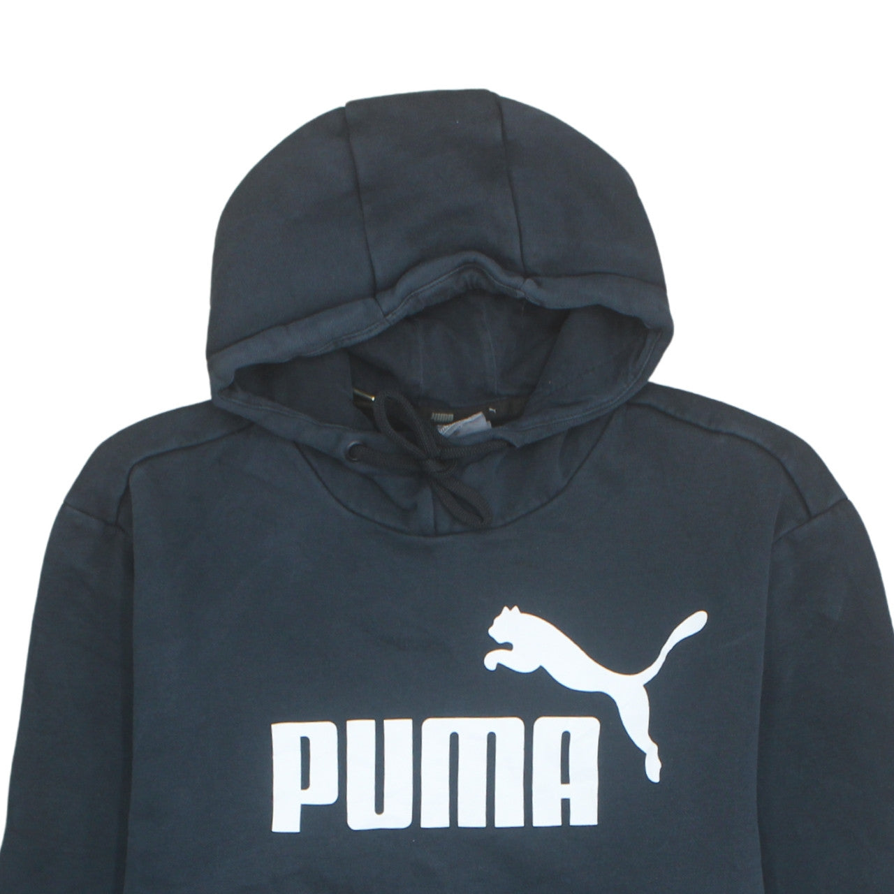 Puma Men’s Blue 2XL Pullover Hoodie Logo Fleece Sweatshirt