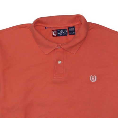 Chaps Men's Orange XL Cotton Polo Shirt Classic Fit