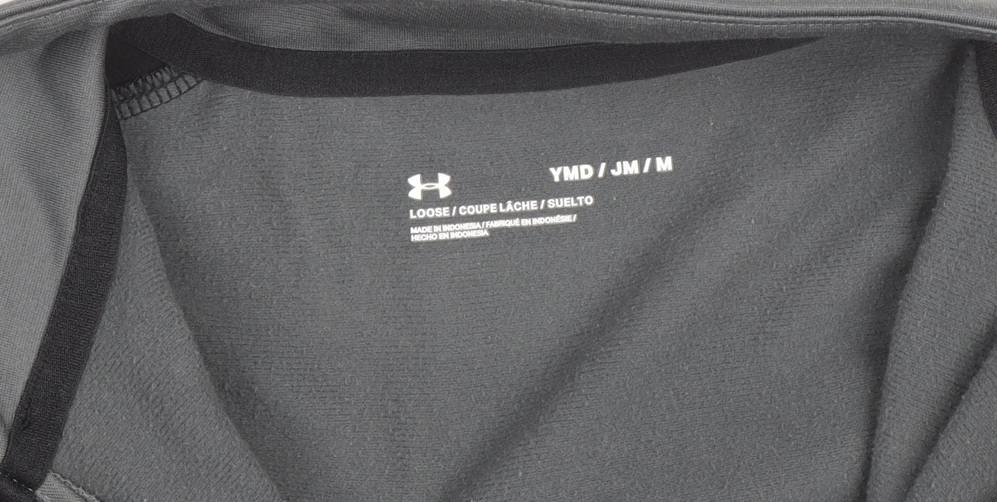 Under Armour Girls Grey Medium Full Zip Track Jacket Teen Sportswear