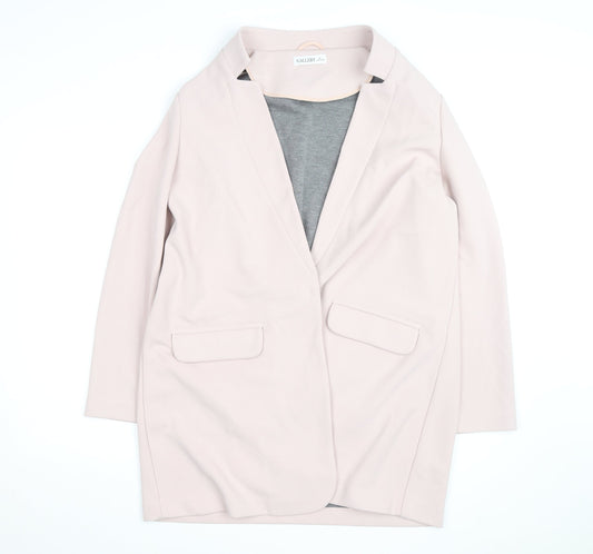 Additional front view of Gallery Women’s Beige Mid-Length Open Coatigan L