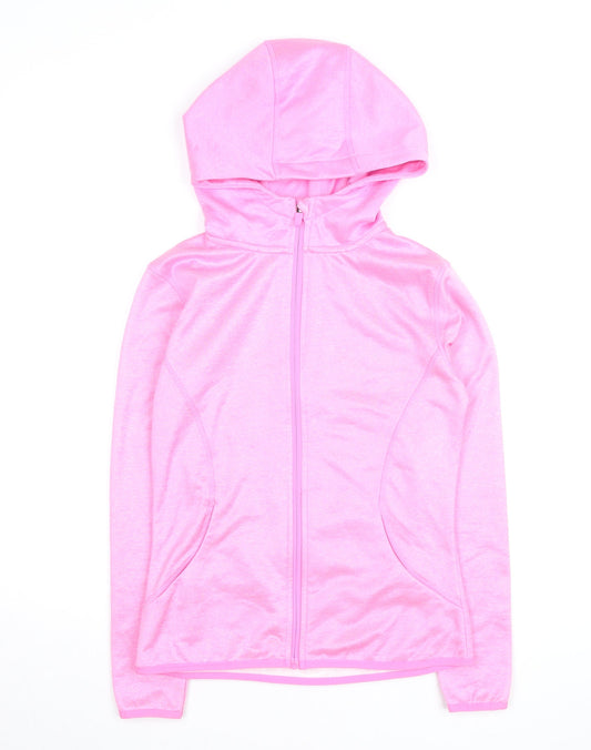 St. Bernard for Dunnes Stores Pink Full Zip Hooded Women's Activewear Jacket Size 10